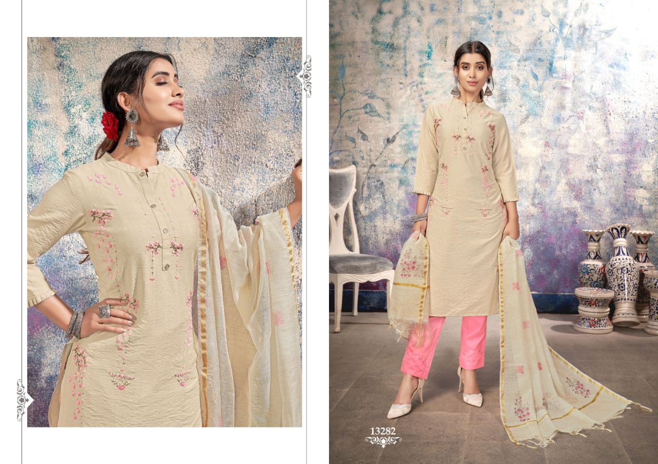 kalaroop by kajree hunter l 2000 decent hend work top bottom with dupatta catalog