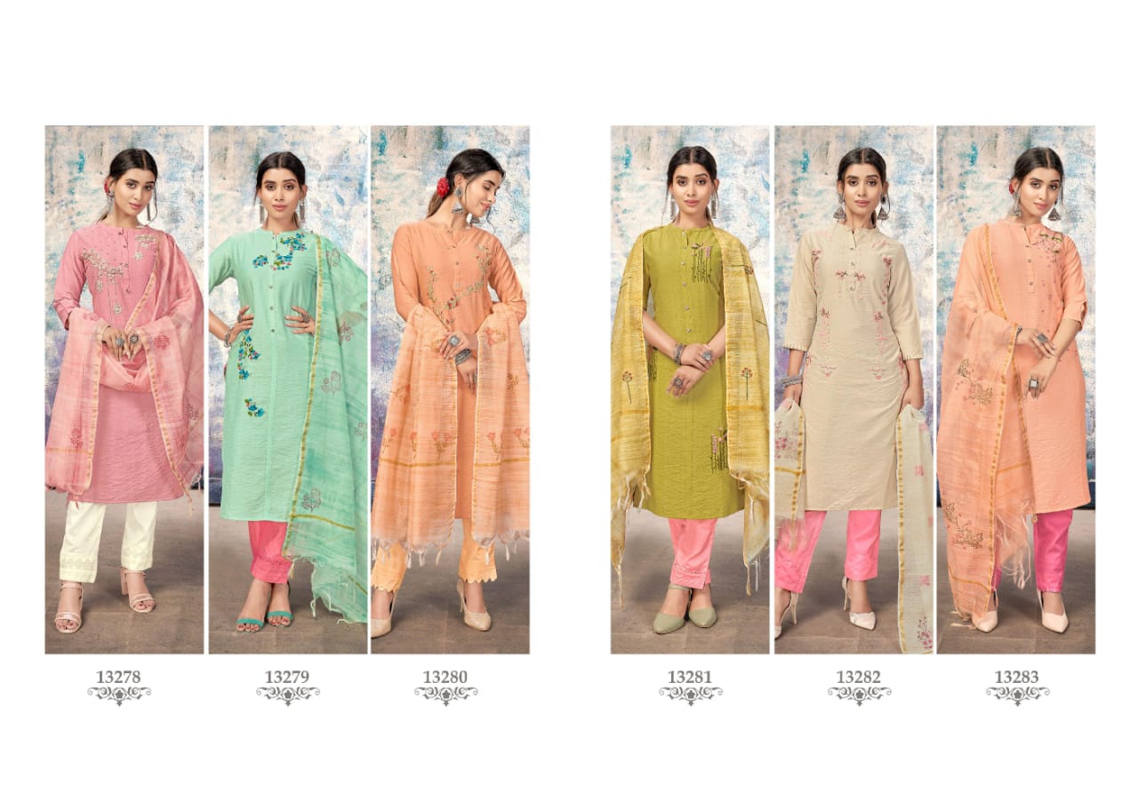 kalaroop by kajree hunter l 2000 decent hend work top bottom with dupatta catalog