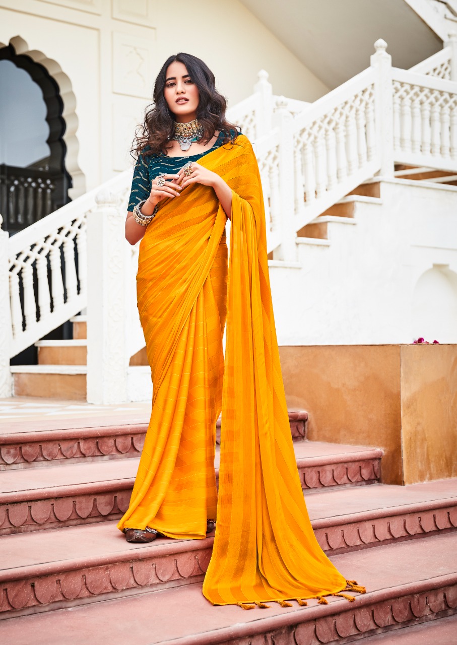 lt fashion naari rainbow jari regal look saree catalog