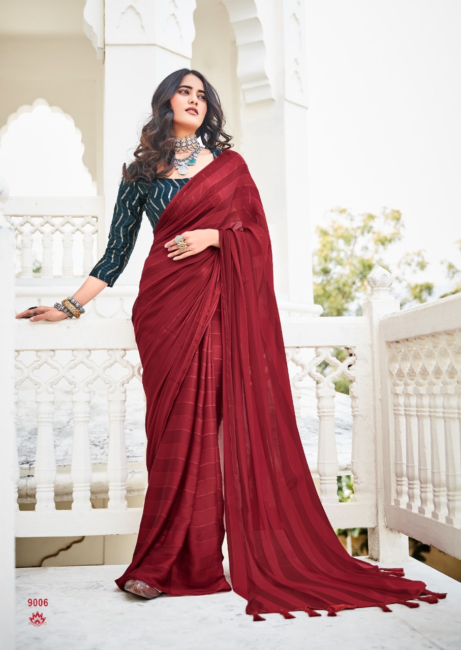 lt fashion naari rainbow jari regal look saree catalog