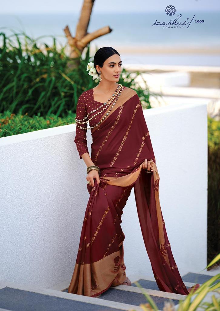 lt kashvi craeation kanishka viscose georgeous look saree catalog