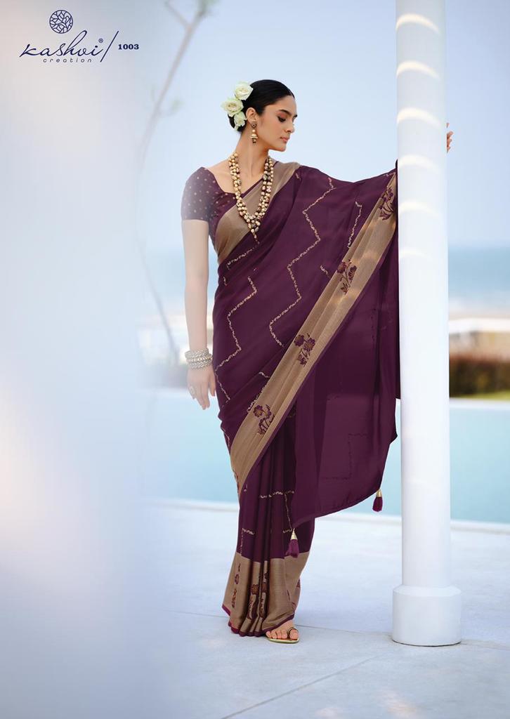 lt kashvi craeation kanishka viscose georgeous look saree catalog