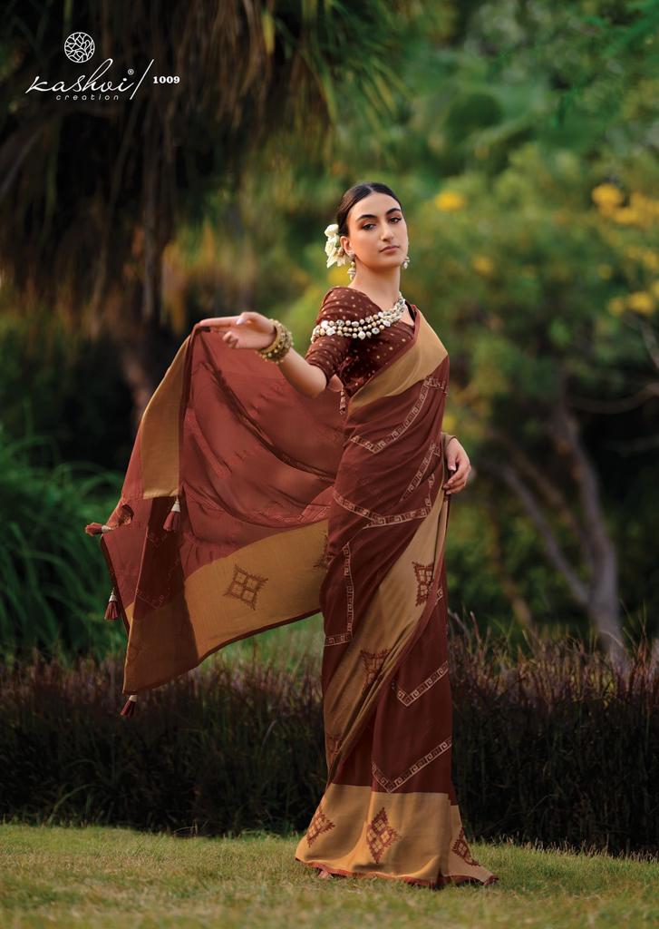 lt kashvi craeation kanishka viscose georgeous look saree catalog