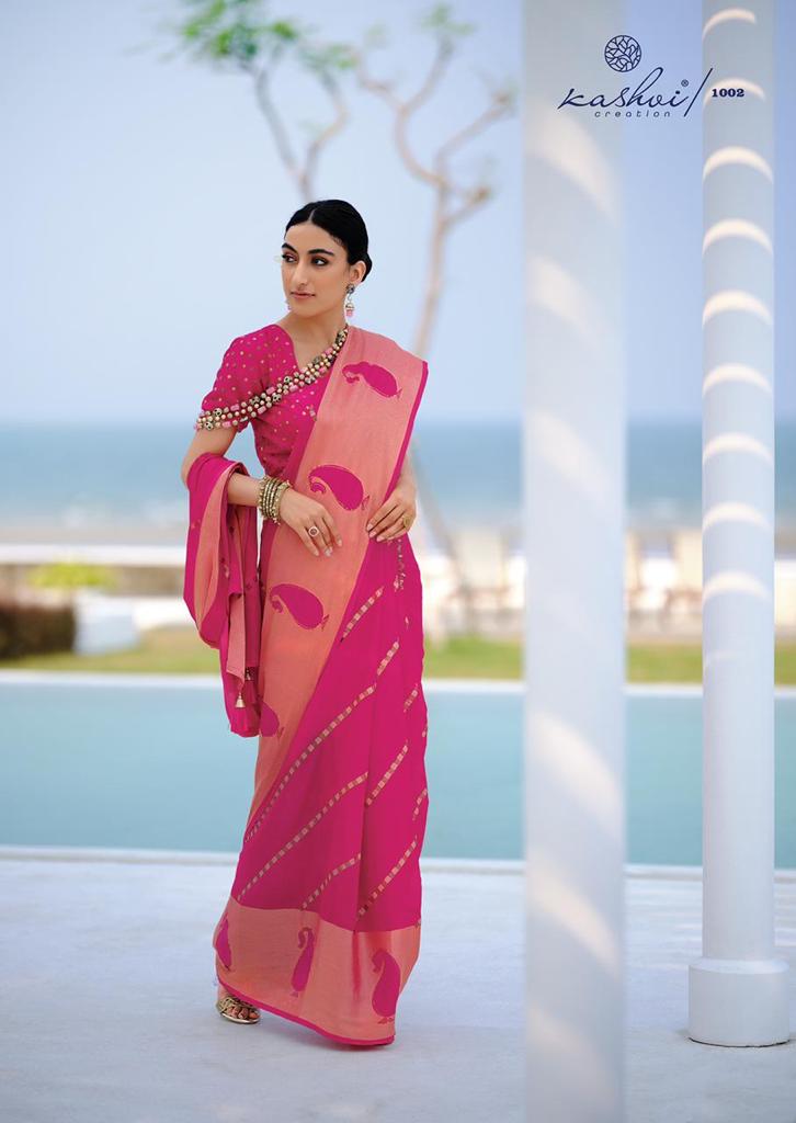 lt kashvi craeation kanishka viscose georgeous look saree catalog