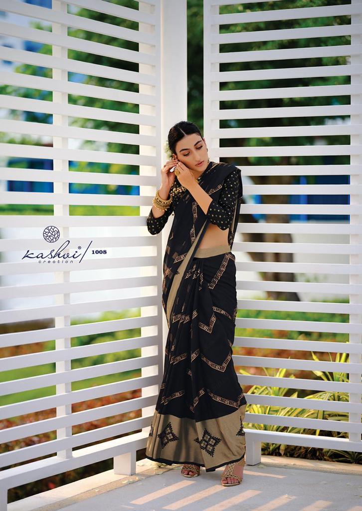 lt kashvi craeation kanishka viscose georgeous look saree catalog