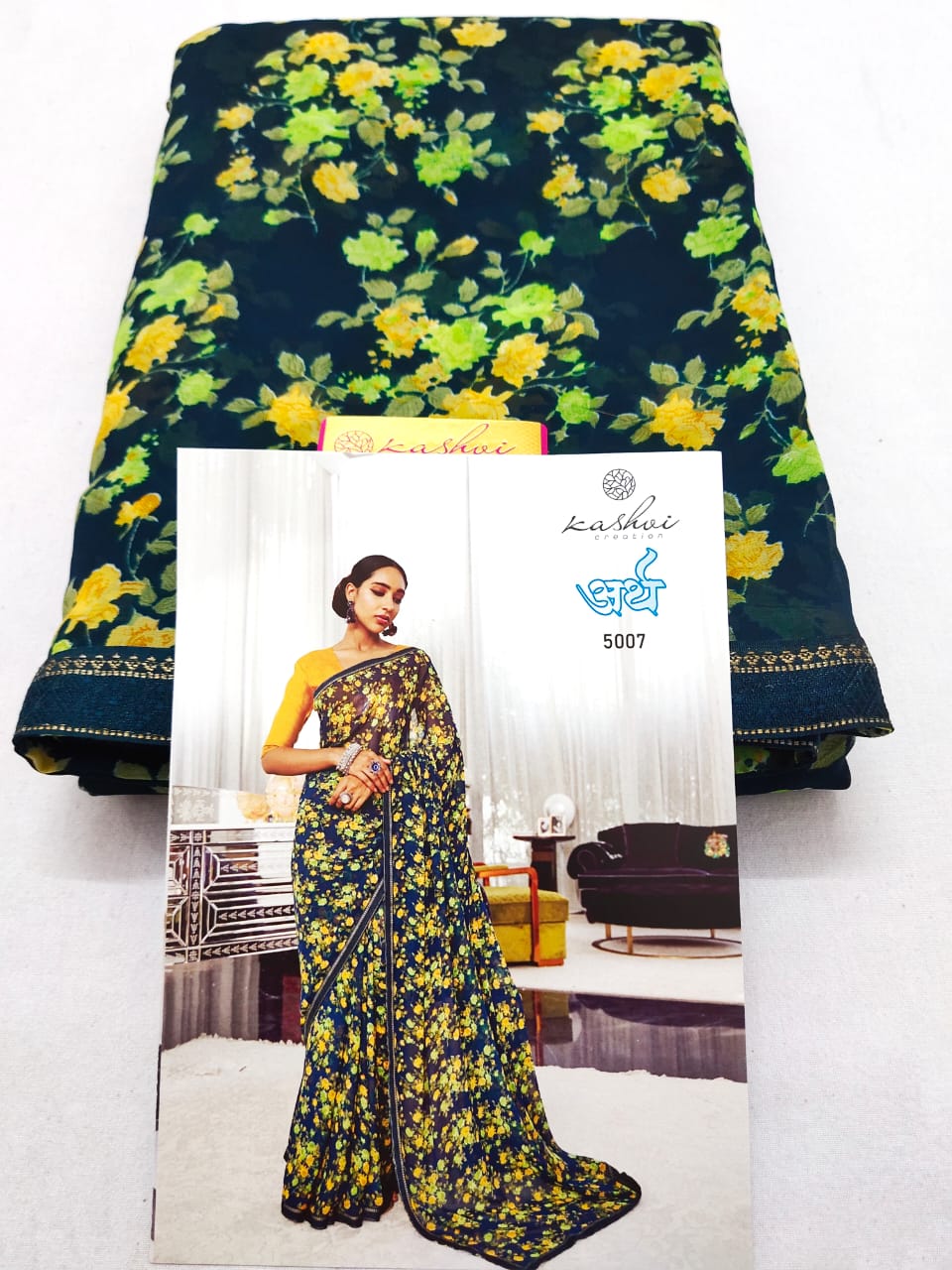 lt kashvi creation arth wightless exclusive print saree catalog