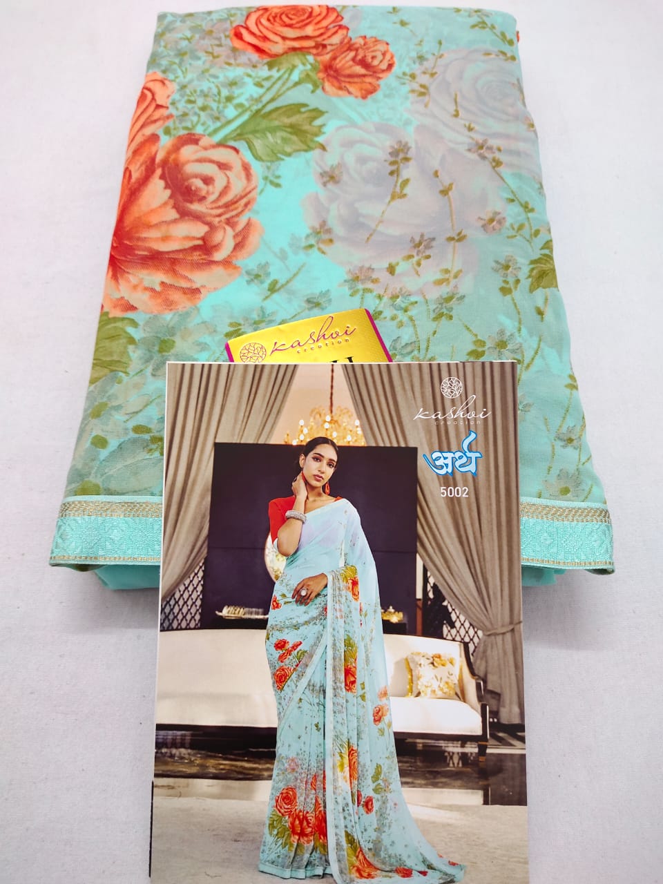 lt kashvi creation arth wightless exclusive print saree catalog