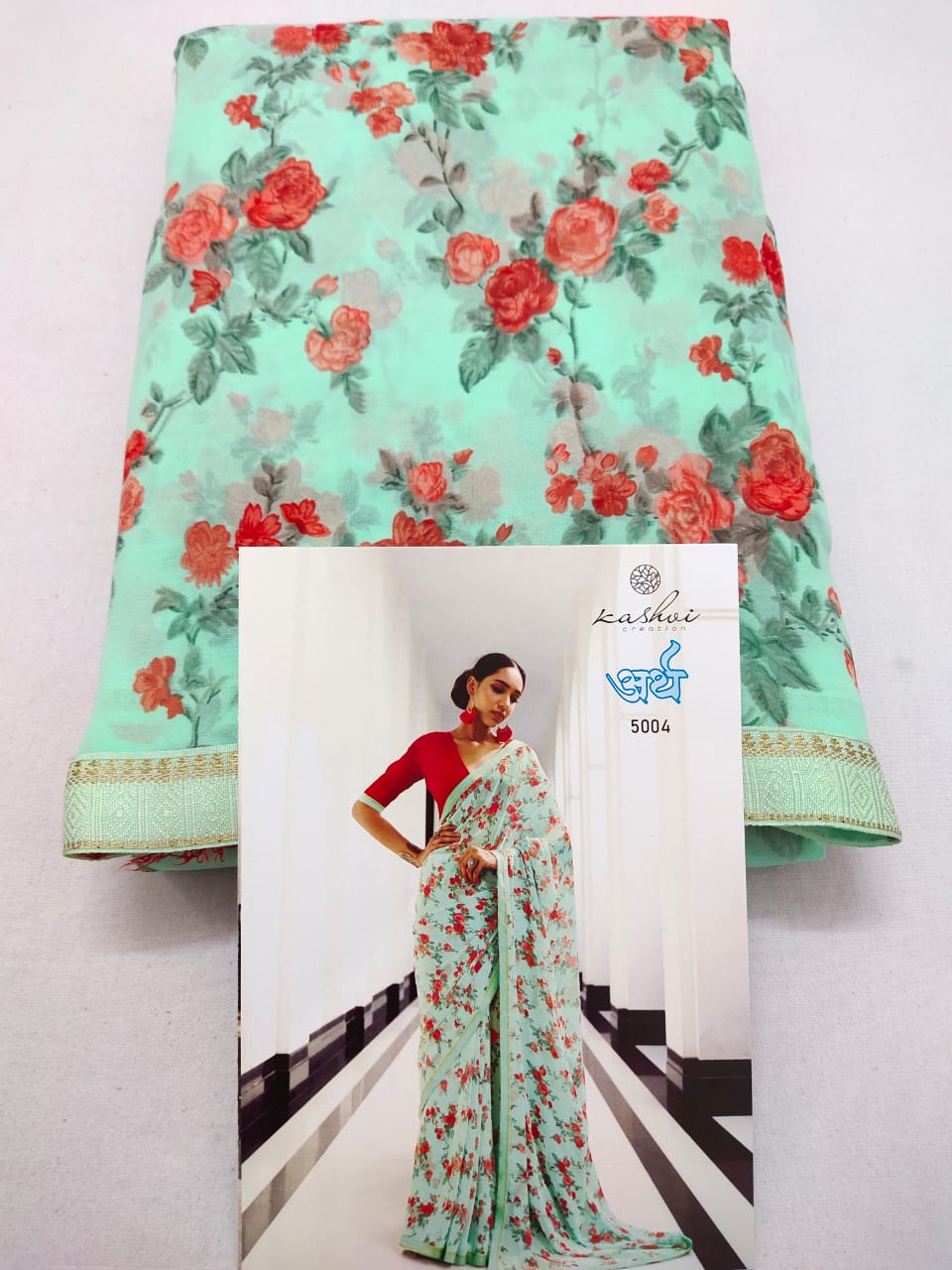 lt kashvi creation arth wightless exclusive print saree catalog