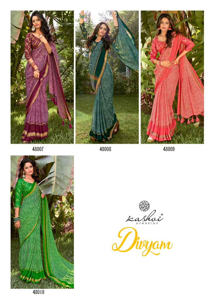 lt kashvi creation divyam moss astonishing saree catalog