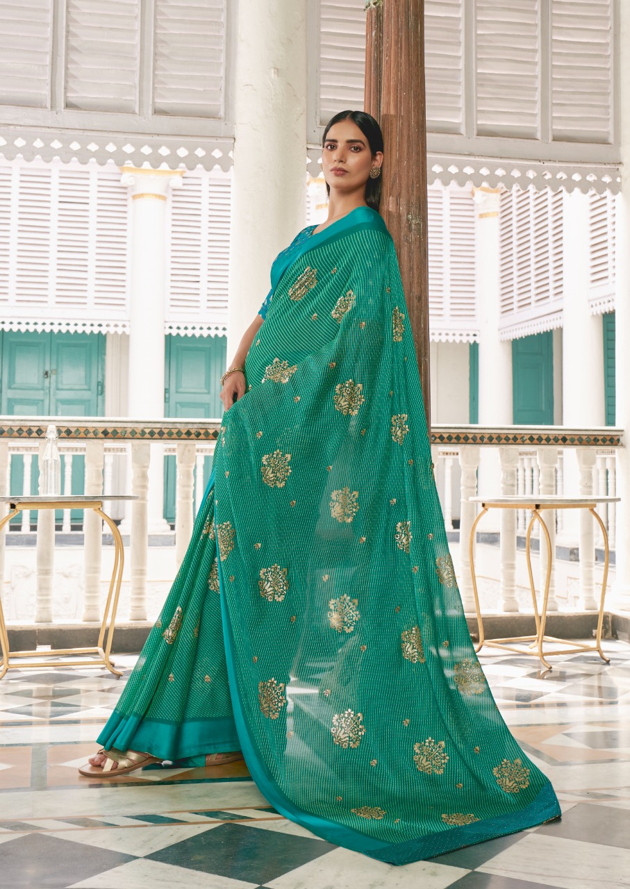 lt kashvi creation dori satin new and modern Lehariya Print saree catalog