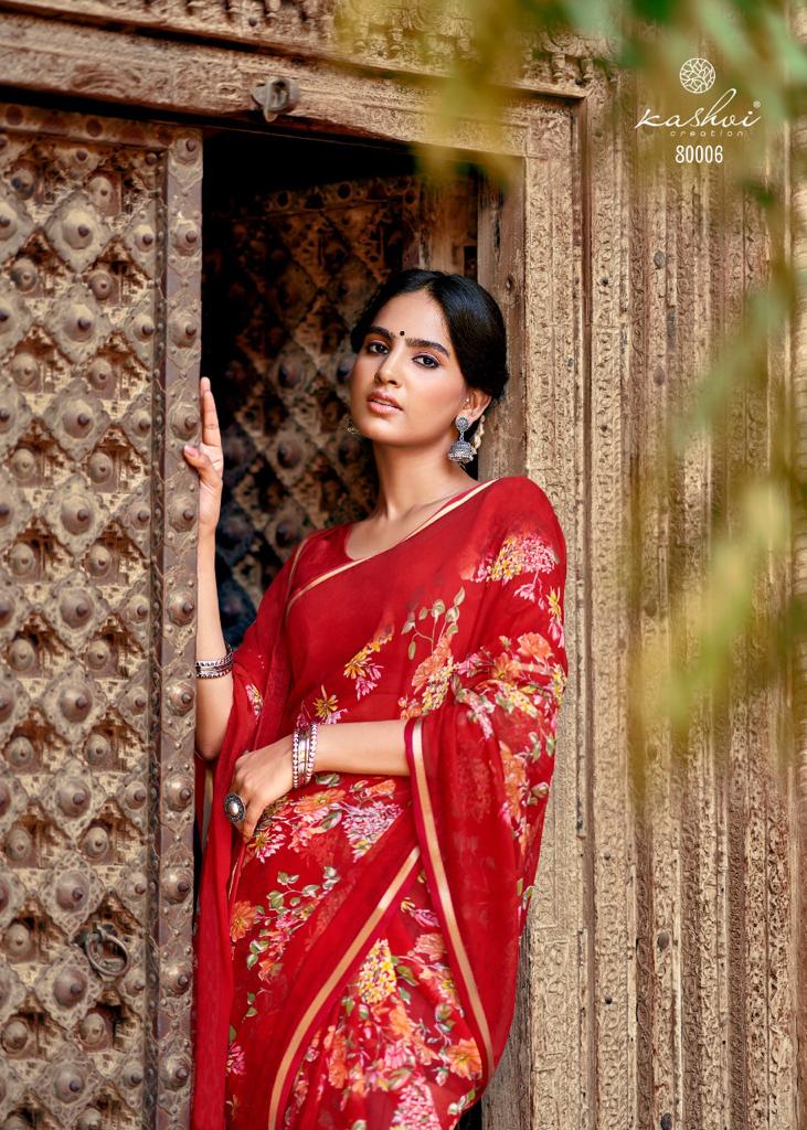 lt kashvi creation innayat vol 4 chiffon exclusive print saree catalog