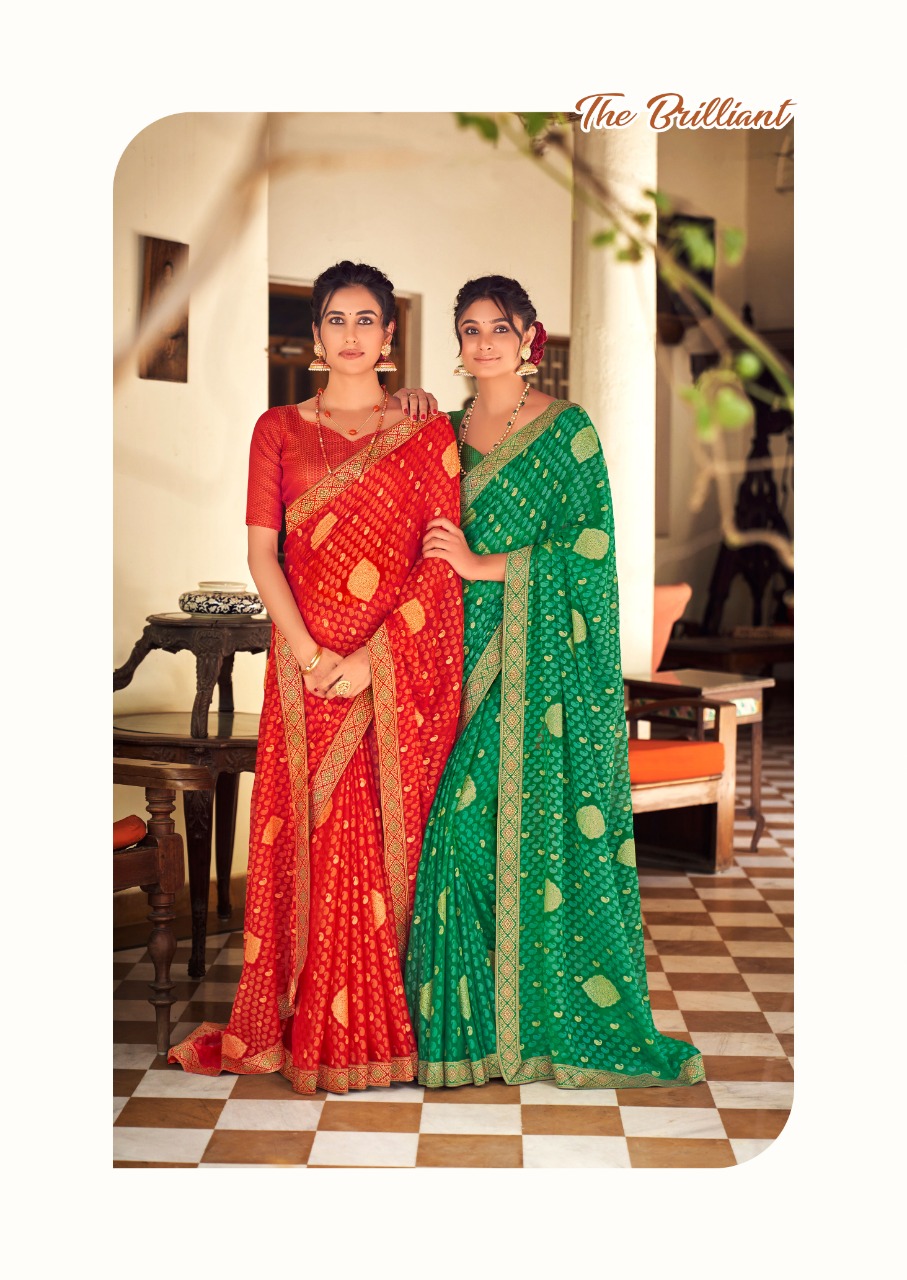 lt kashvi creation ravina chiffon astonishing saree catalog