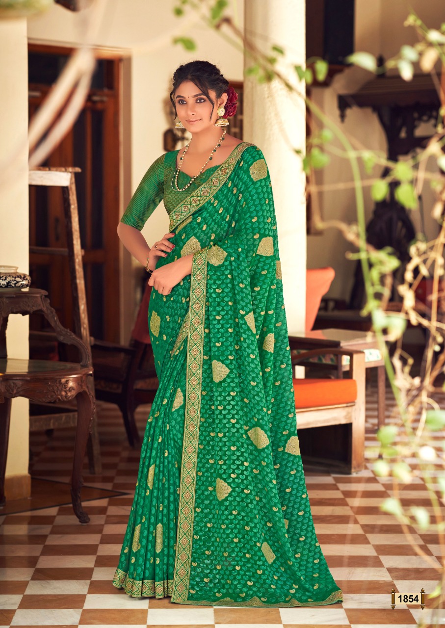 lt kashvi creation ravina chiffon astonishing saree catalog