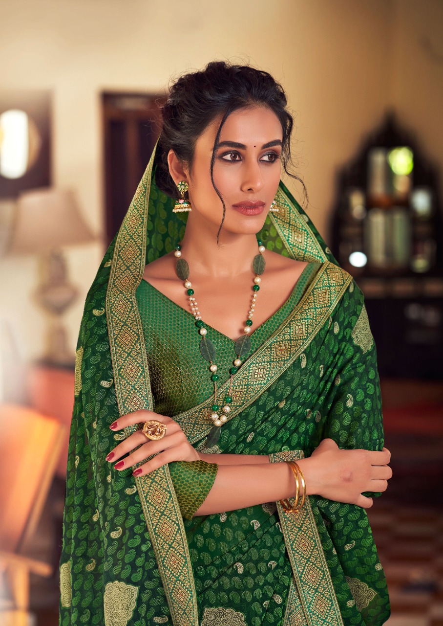 lt kashvi creation ravina chiffon astonishing saree catalog