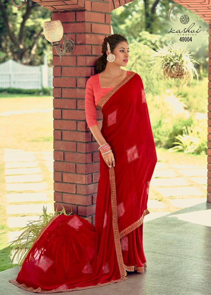 lt kashvi creation suhani georgette decent look saree catalog