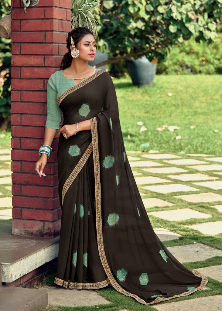 lt kashvi creation suhani georgette decent look saree catalog