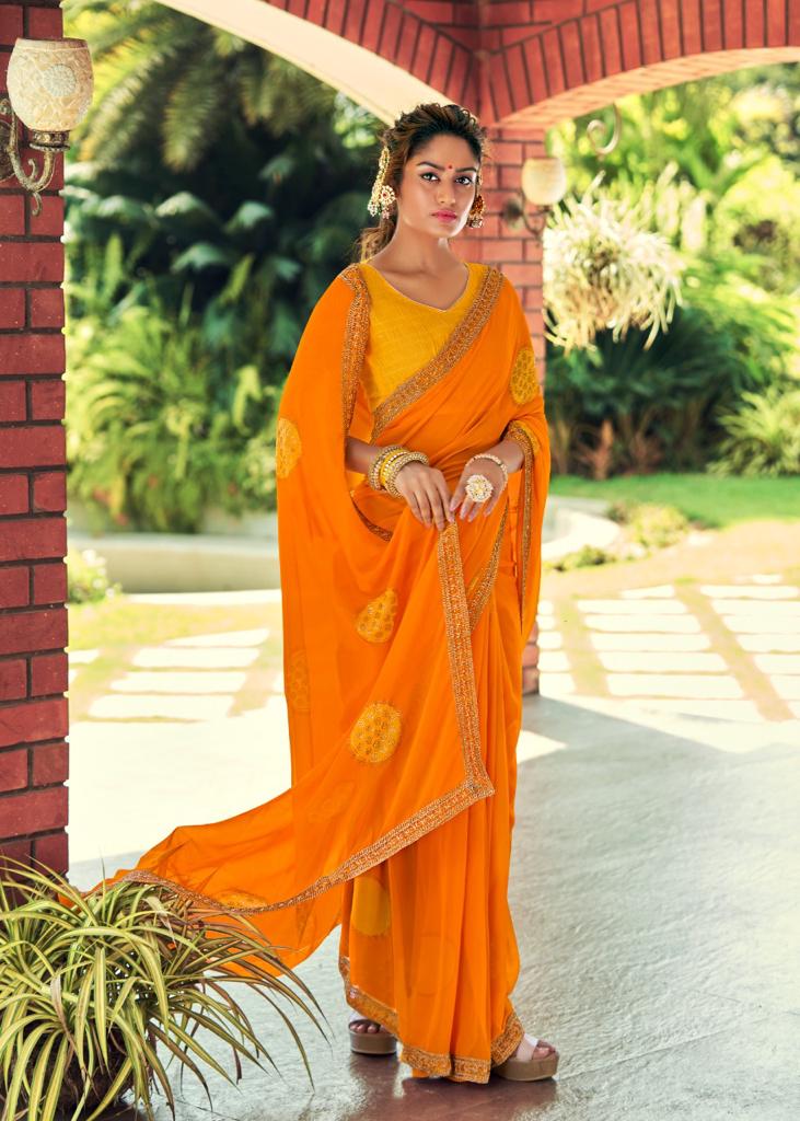 lt kashvi creation suhani georgette decent look saree catalog