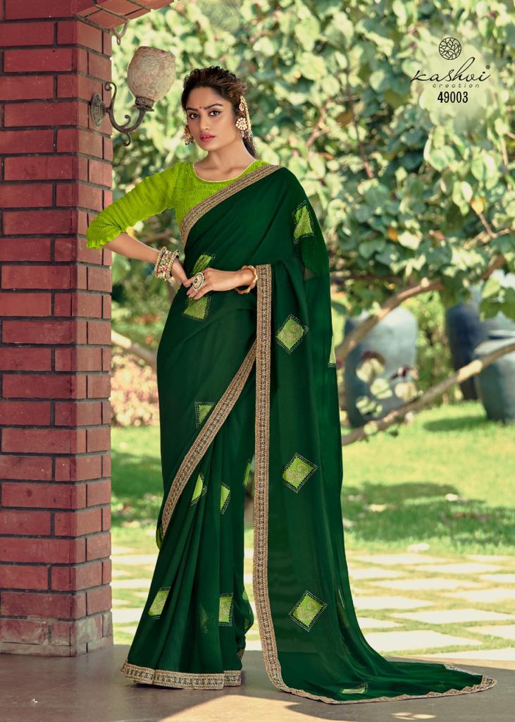 lt kashvi creation suhani georgette decent look saree catalog