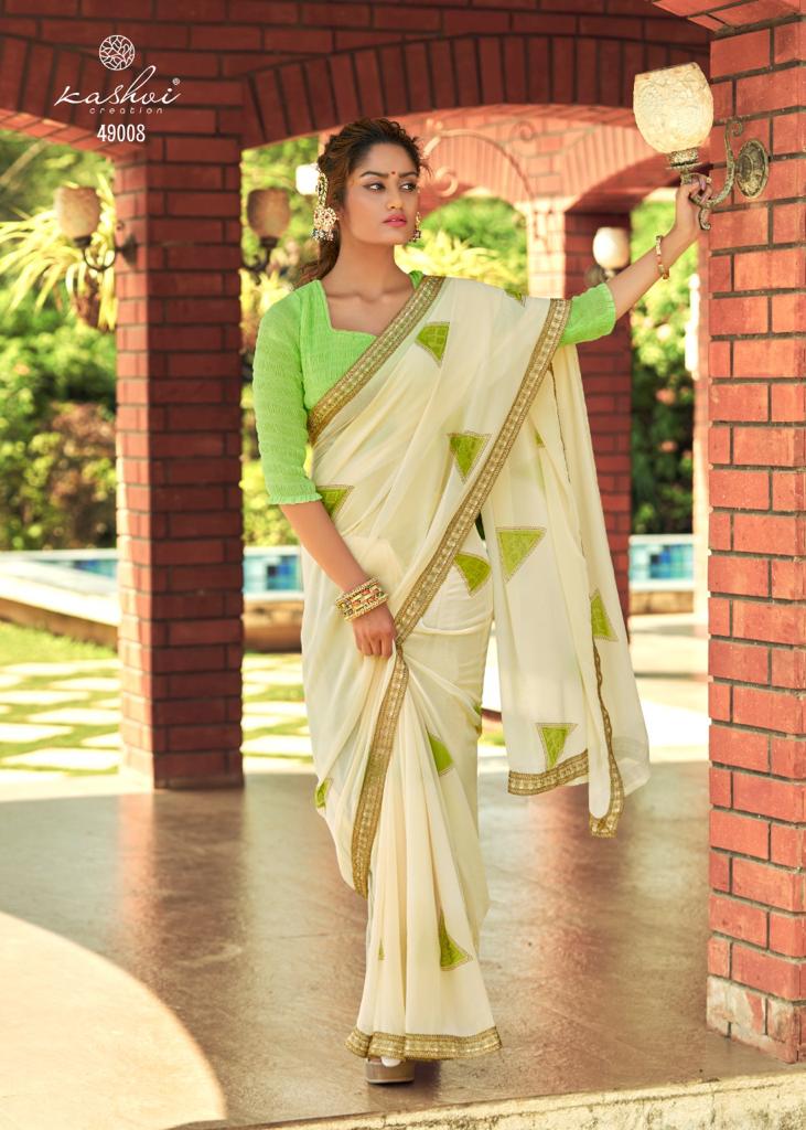 lt kashvi creation suhani georgette decent look saree catalog