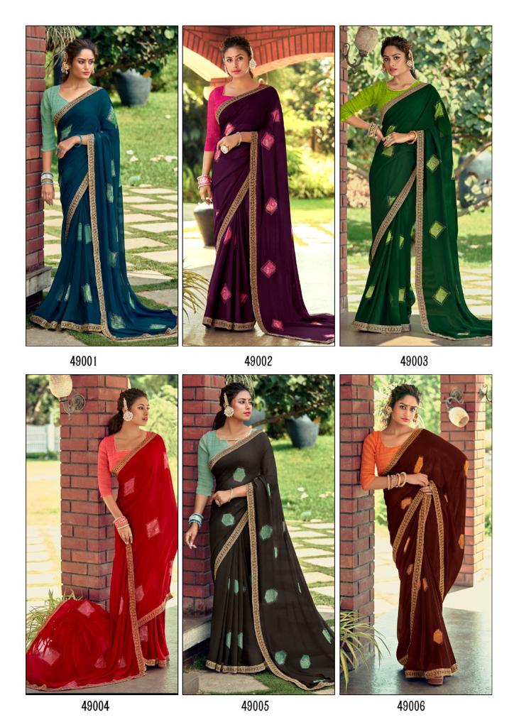 lt kashvi creation suhani georgette decent look saree catalog