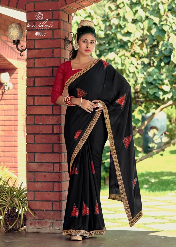 lt kashvi creation suhani georgette decent look saree catalog