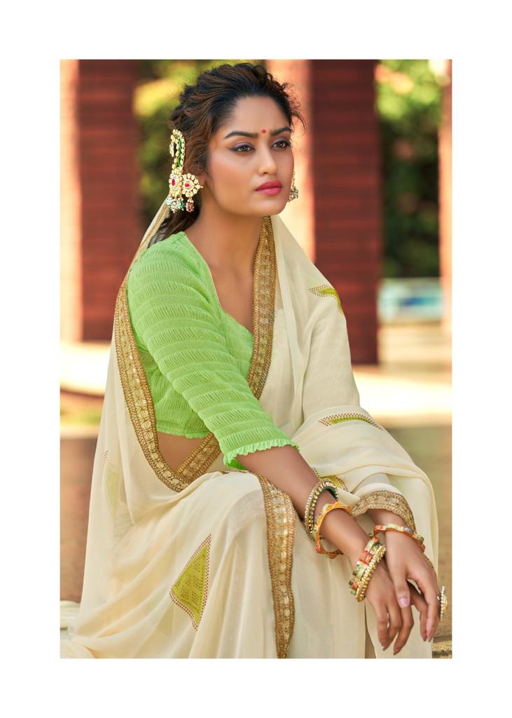 lt kashvi creation suhani georgette decent look saree catalog