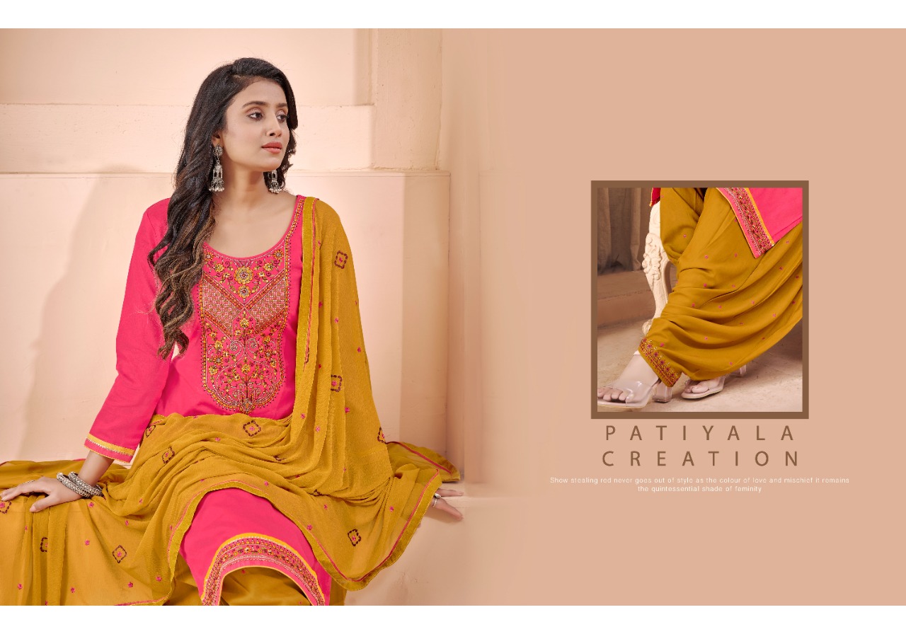 panch ratna patiyala house silk decent llok salwar suit catalog