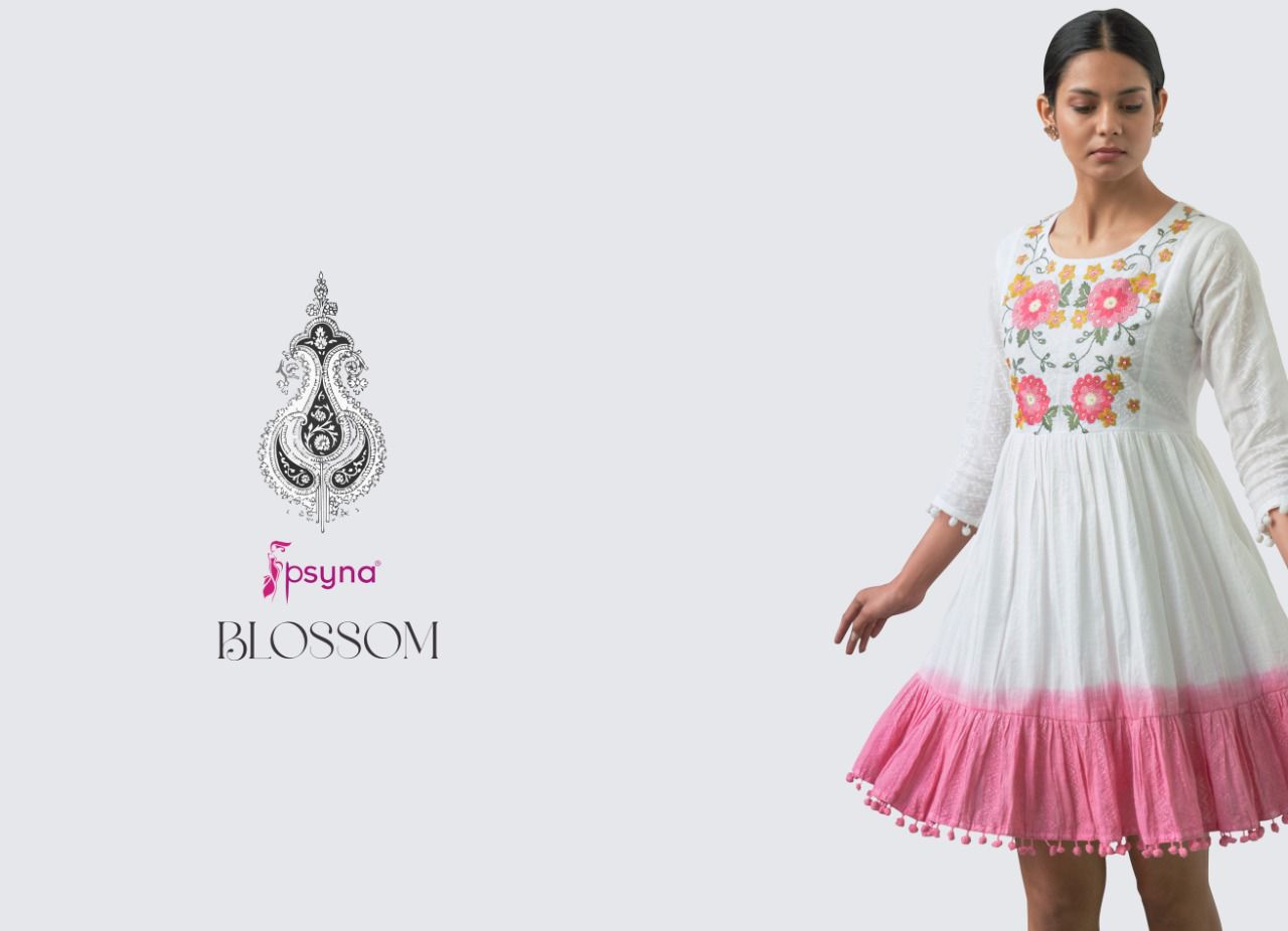 psyna blossom cotton new and modern style kurti catalog