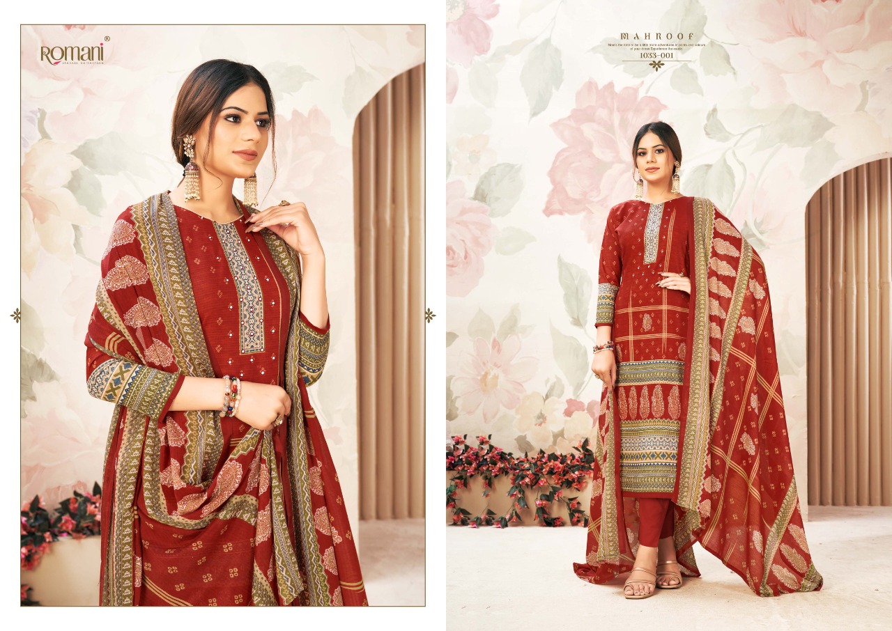 romani mahroof cotton exclusive print salwar suit catalog