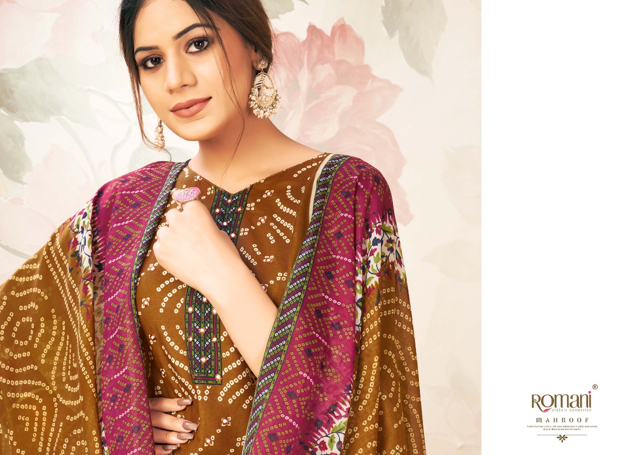 romani mahroof cotton exclusive print salwar suit catalog