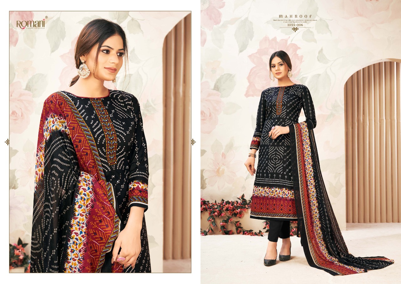 romani mahroof cotton exclusive print salwar suit catalog