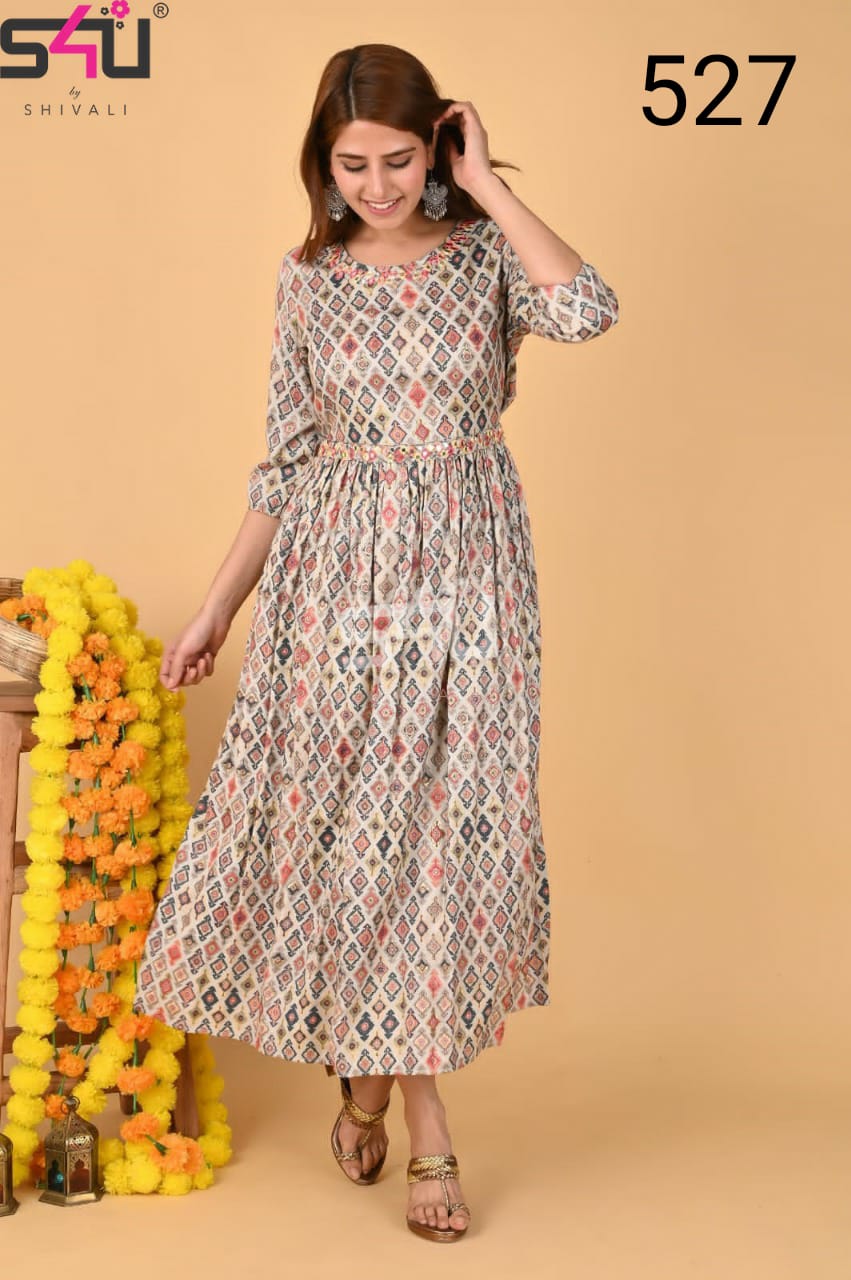 s4u d no  527 fancy attractive kurti size set