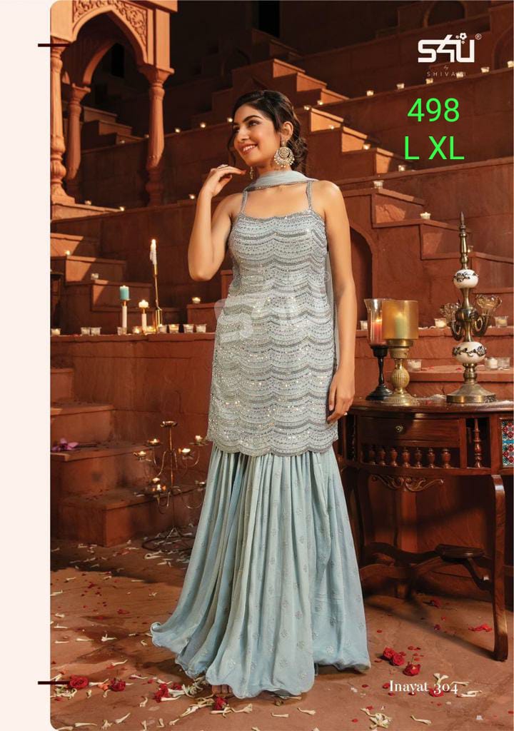 s4u d no 498 fancy gorgeous look indo western size set