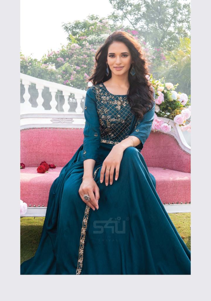 s4u glamour fancy festive look indo western catalog