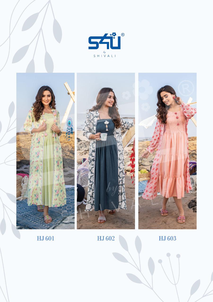 S4u Hello Jackets Vol 06 stylish western look kurti catalog