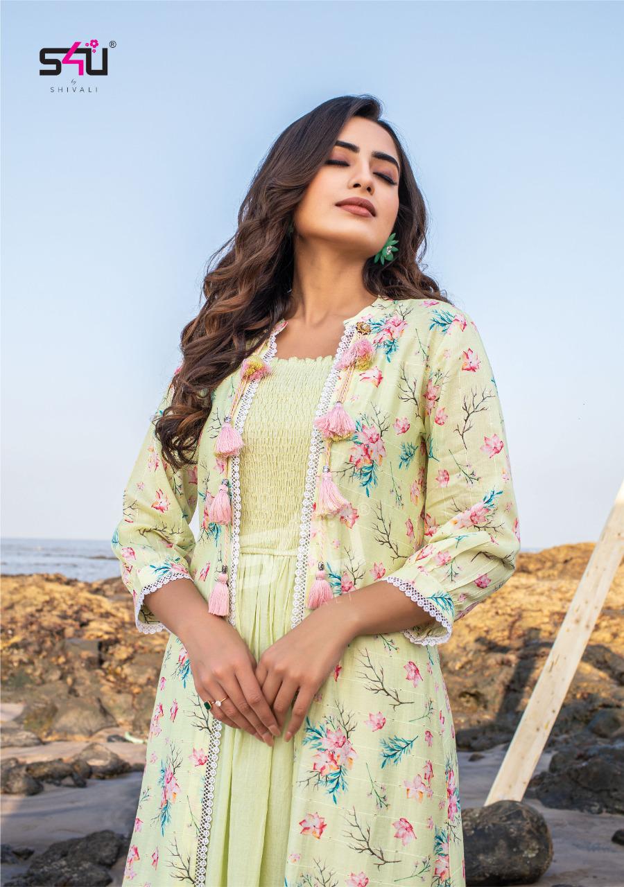 S4u Hello Jackets Vol 06 stylish western look kurti catalog