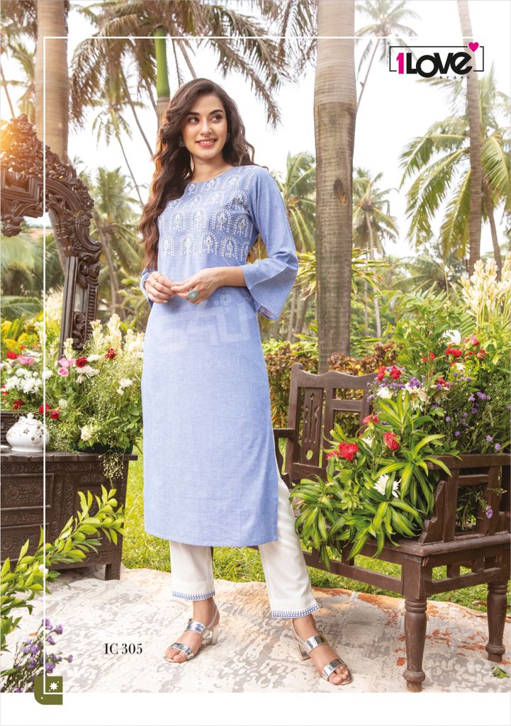 s4u indi chic vol 3 handloom cotton  graceful look kurti with pant catalog