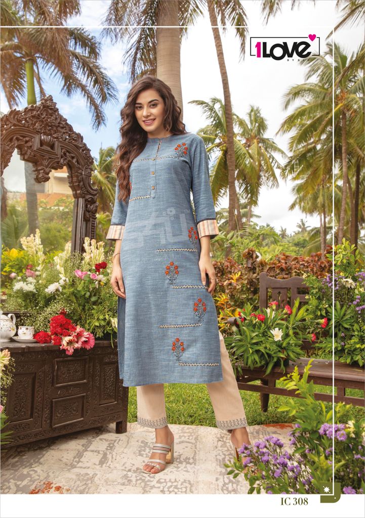 s4u indi chic vol 3 handloom cotton  graceful look kurti with pant catalog