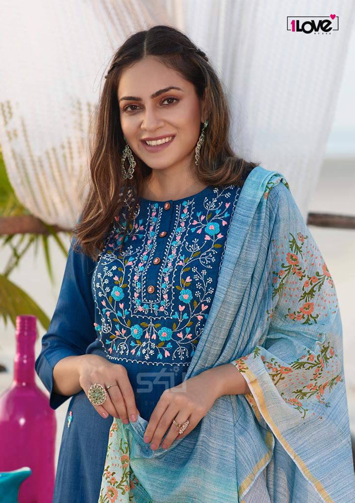 s4u womaniya viscose elegant top bottom with dupatta catalog