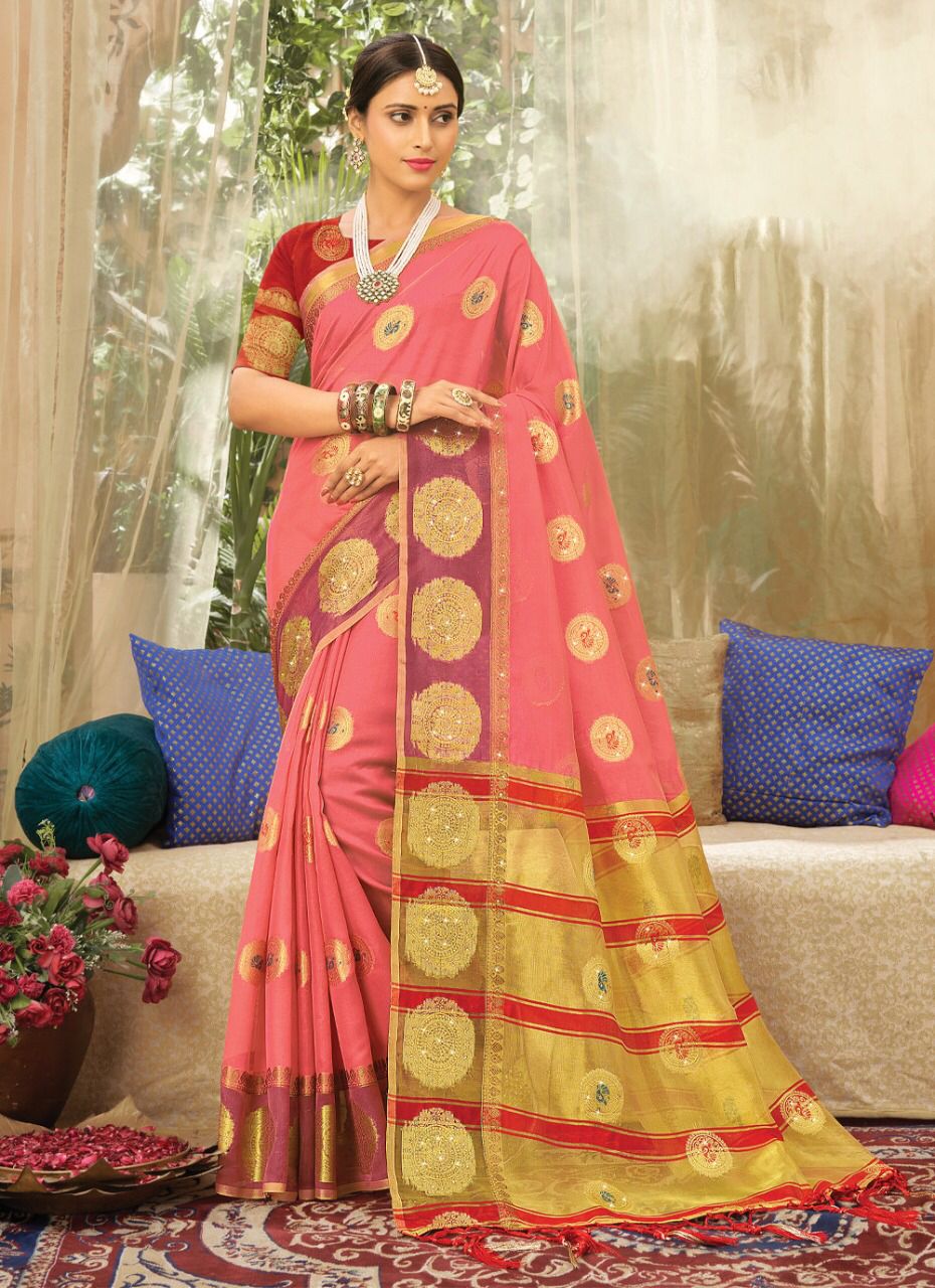 sangam print ashika organza regal look saree catalog