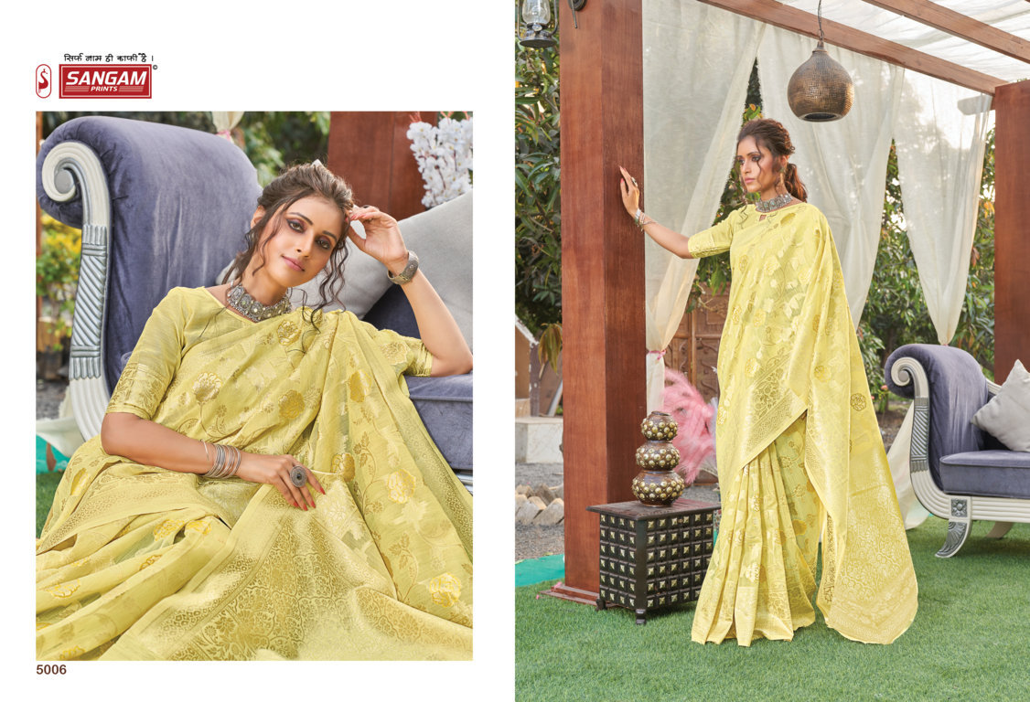 sangam print kethal silk cotton authentic fabrics saree catalog