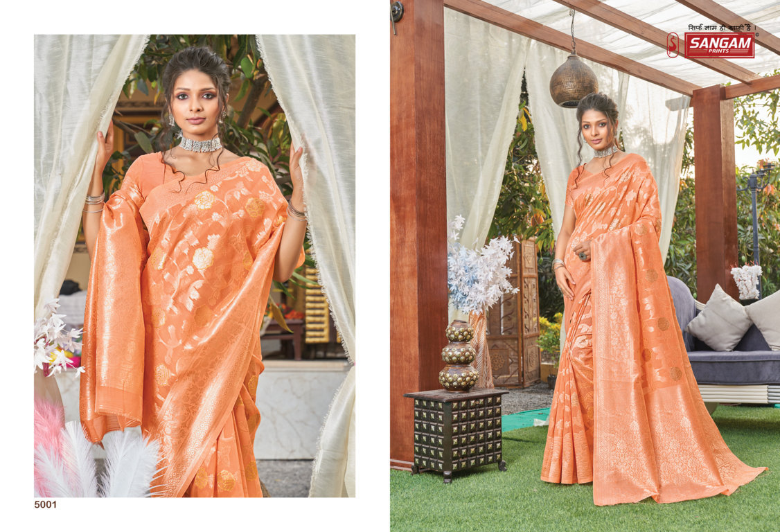 sangam print kethal silk cotton authentic fabrics saree catalog