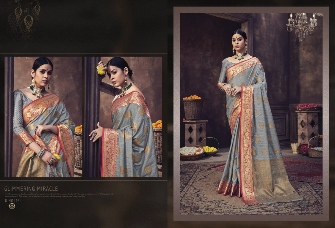 sangam print ratnapuram silk banarasi silk regal look saree catalog