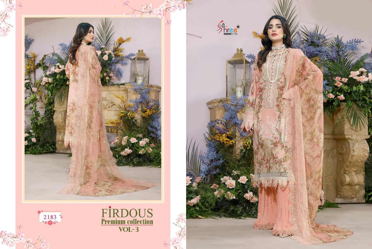 shree fab firdous premium collection vol 03 cotton exclusive print salwar suit cotton dupatta catalog