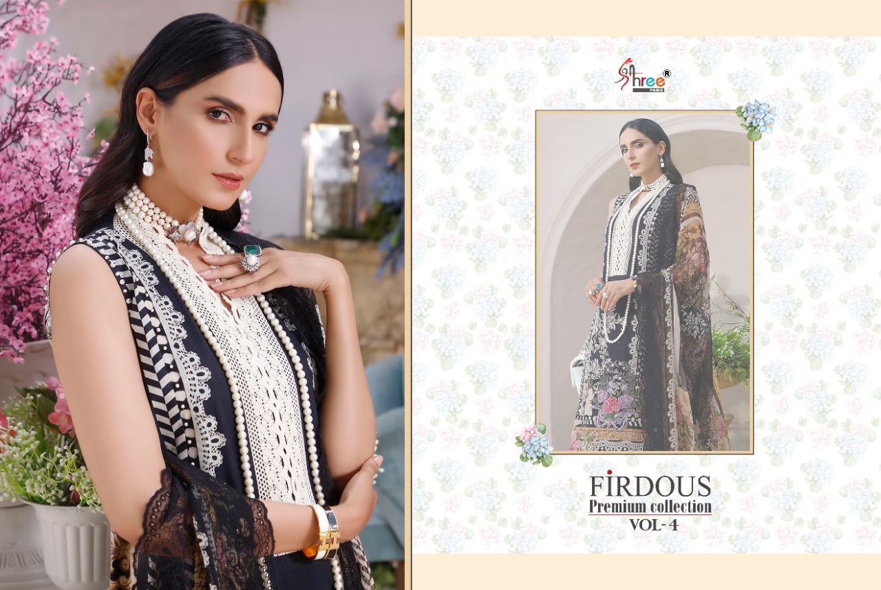 shree fab firdous premium collection vol 04 cotton astonishing salwar suit cotton dupatta catalog