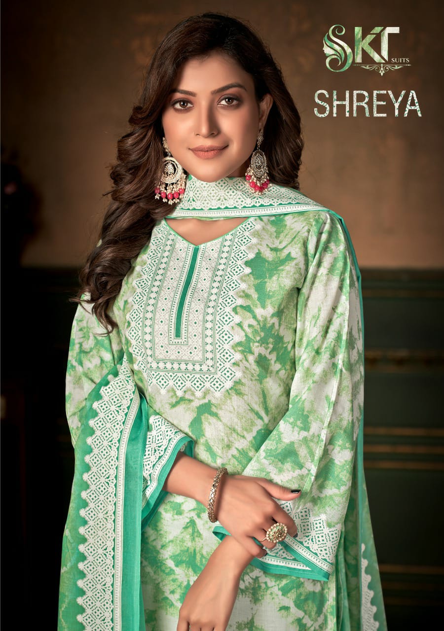 skt product shreya cotton catchy look salwar suit catalog