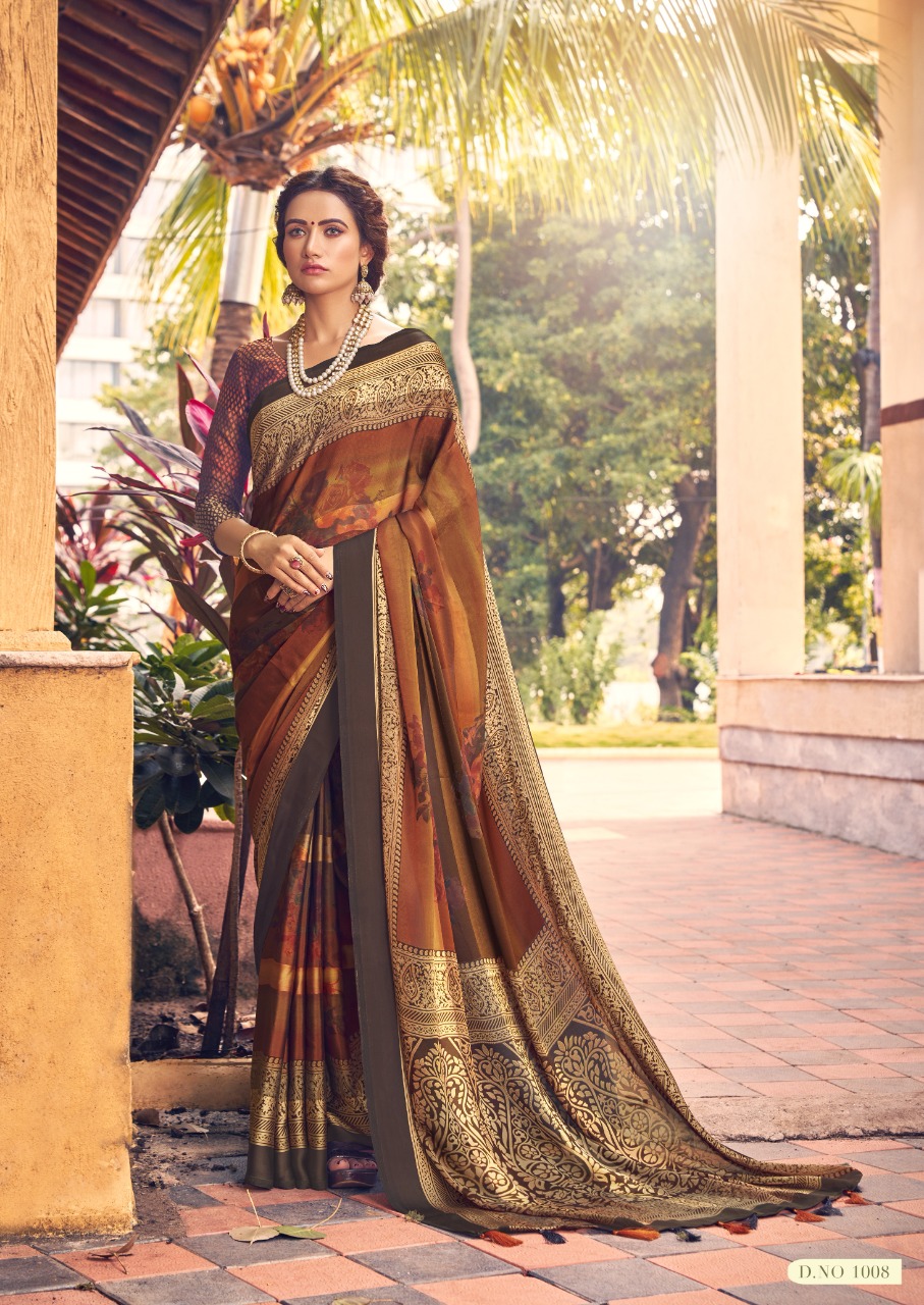 vallabhi print narrow rangoli exclusive print saree catalog