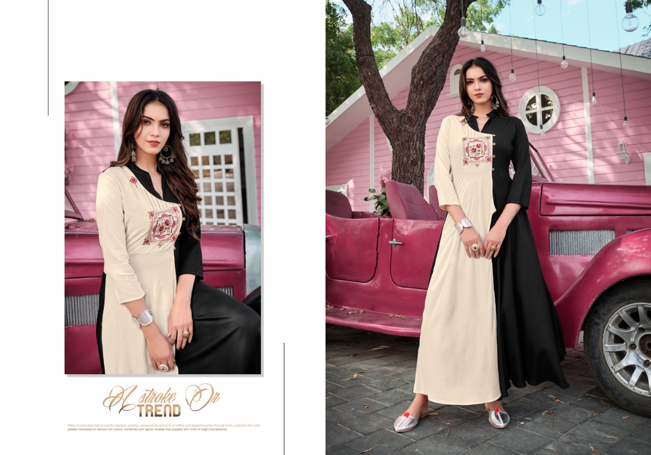 vardan designer ravia vol 2 rayon elegant kurti catalog