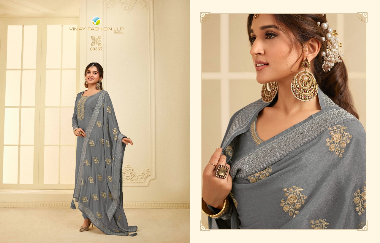 vinay fashion kaseesh ghazal dola gorgeous look salwar suit catalog