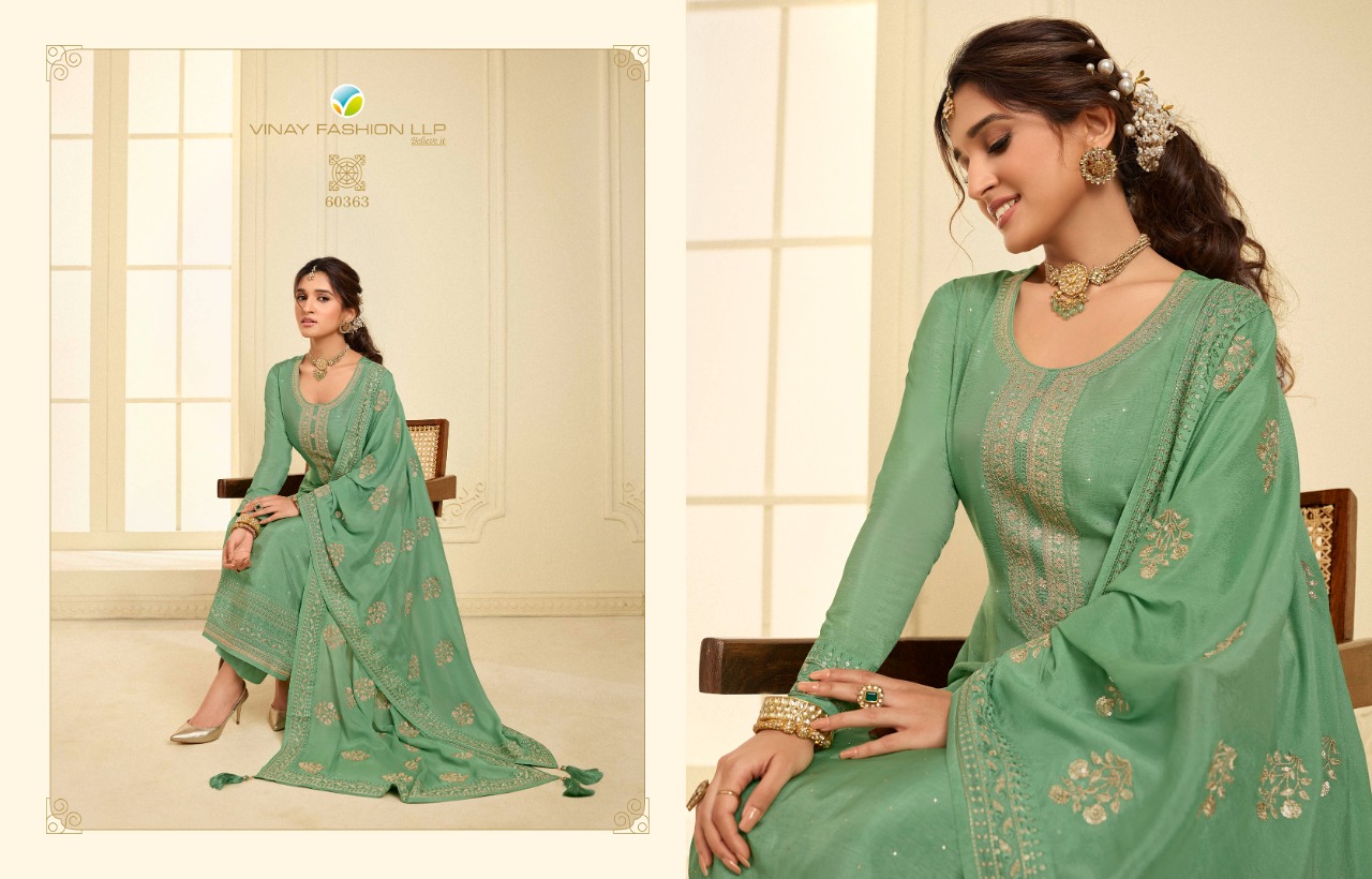 vinay fashion kaseesh ghazal dola gorgeous look salwar suit catalog